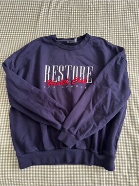 Restore Health Club Los Angeles Women’s Crewneck Sweatshirt - Navy